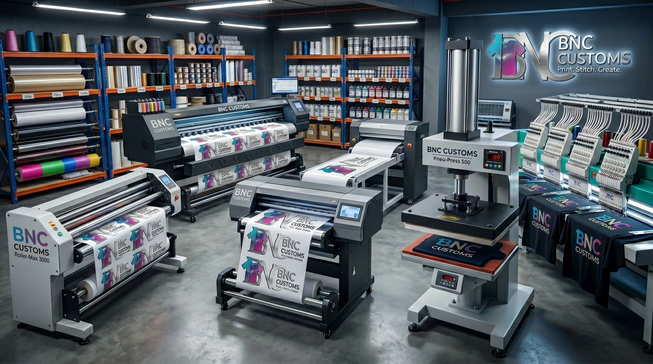 BNC Customs production floor